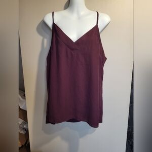Elegant Burgundy Women's Tank Top, Size XL